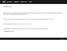 Tablet Screenshot of fallibleliving.com